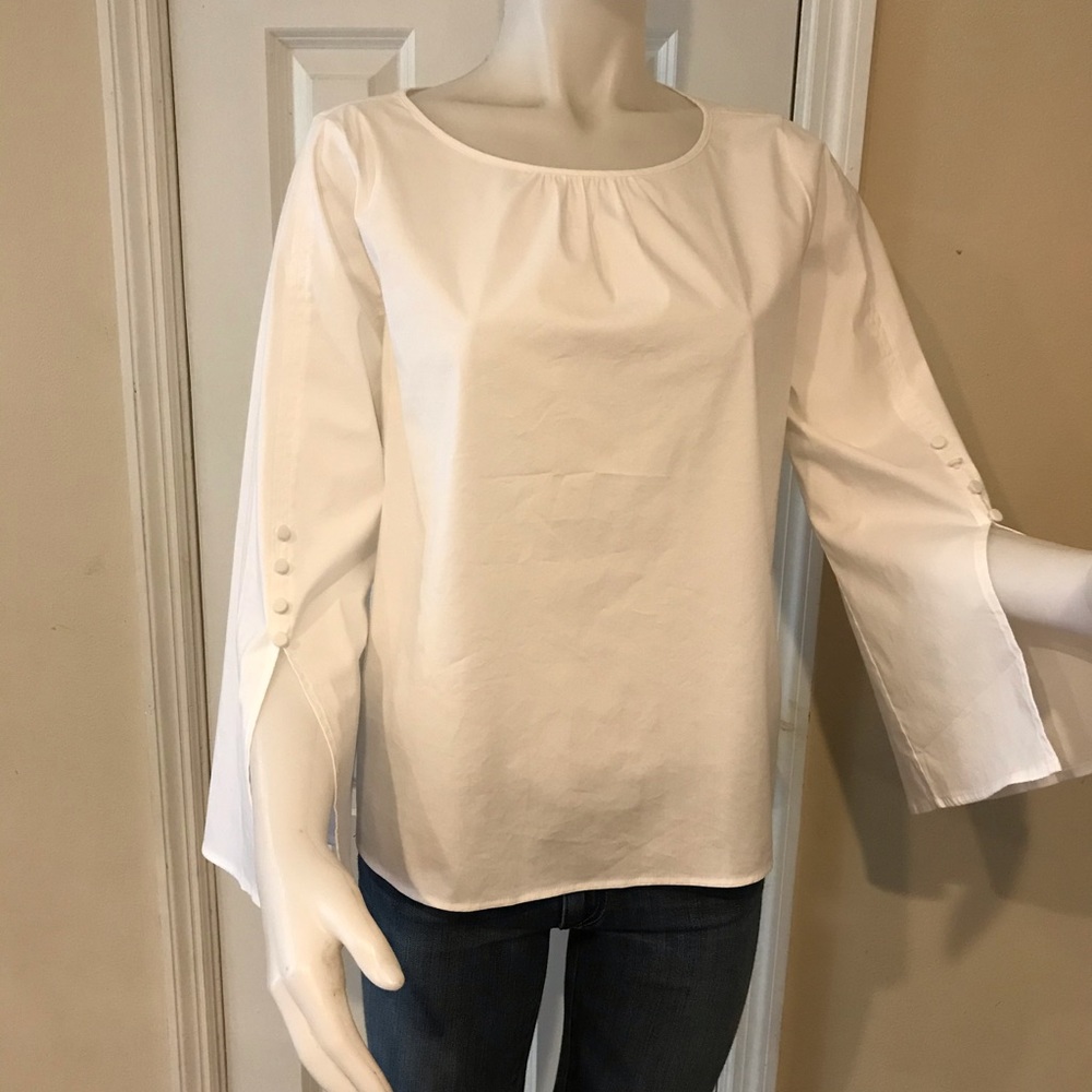 White J-jill blouse,size M pettite